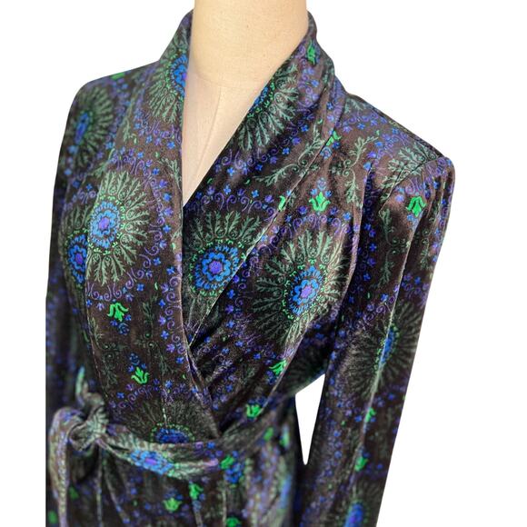 Boden Tie Waist Velvet Blazer Jacket Blue - Picture 4 of 10